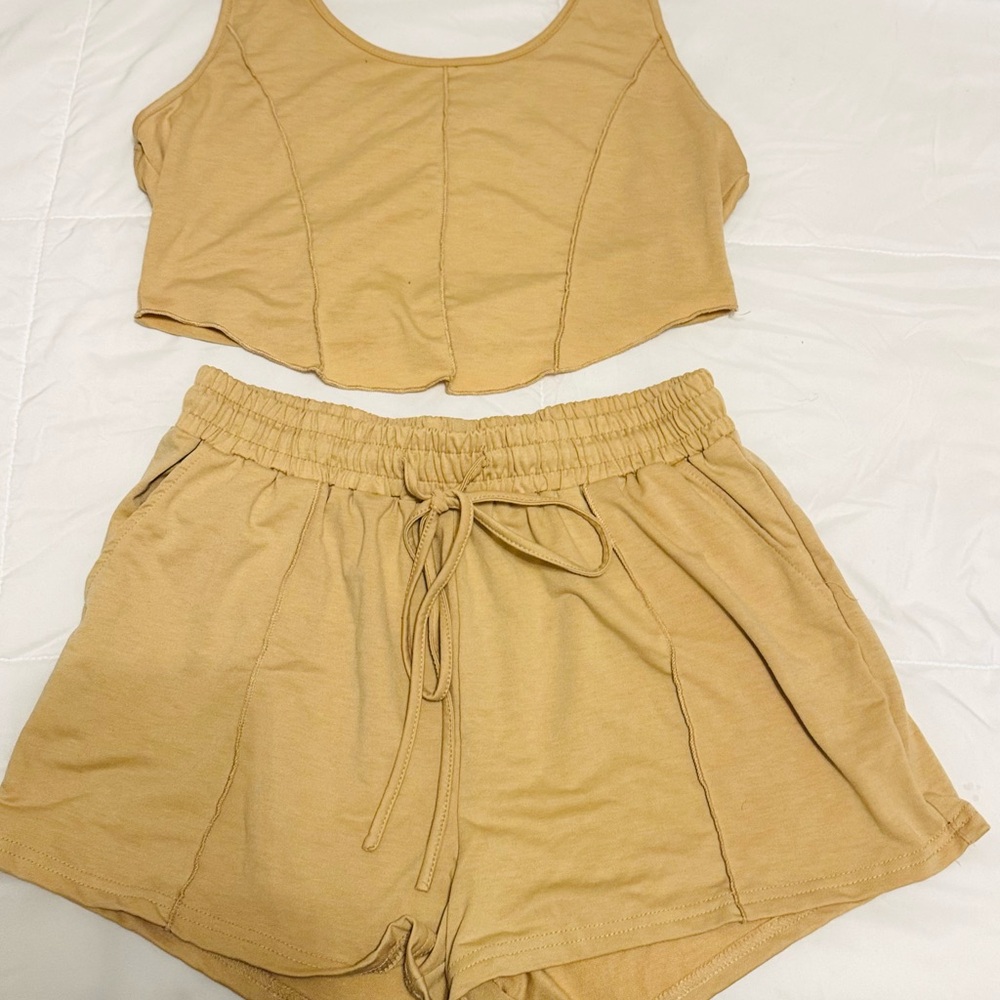 H&M Beige Casual Set